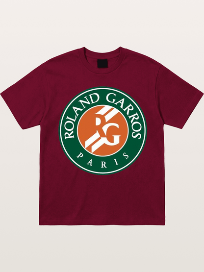 Roland Garros Paris Logo Print Gildan T-shirt