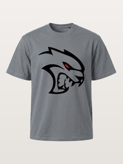 Hellcat Devil Face Silhouette Cotton T-shirt