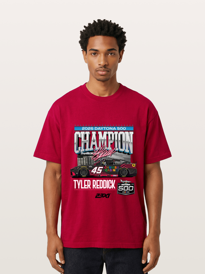 Tyler Reddick Daytona 500 Champion Print Gildan T-shirt