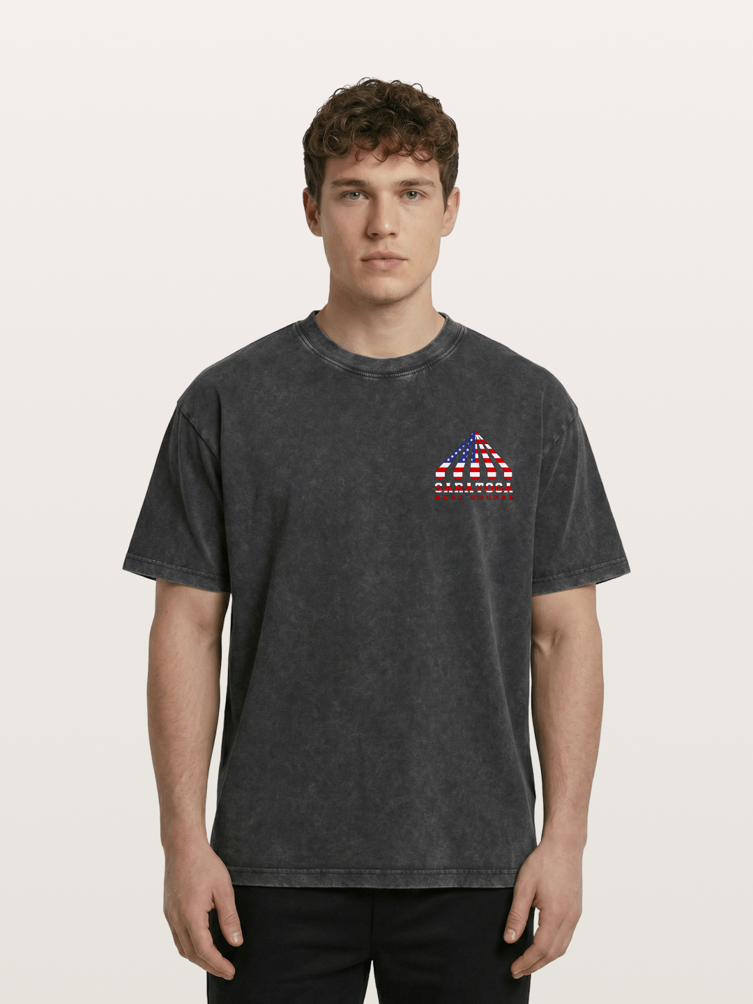 Saratoga Star Spangled Tent Top Washed T-shirt