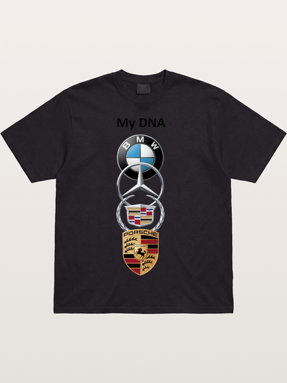 Luxury Car Logos Stack Art Cotton T-shirt
