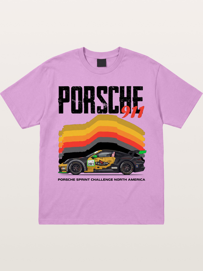 Porsche 911 Sprint Challenge Gradient Gildan T-shirt