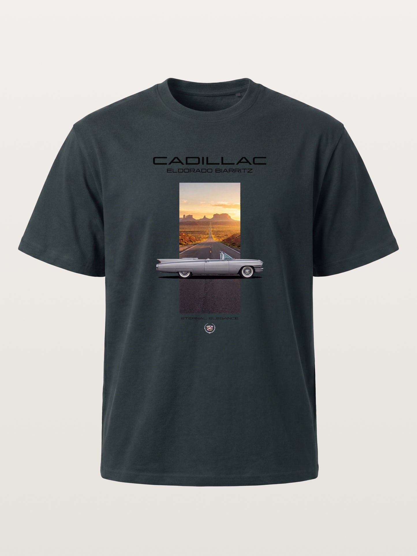 Cadillac Eldorado Desert Sunset Card Gildan T-shirt