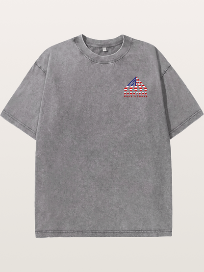 Saratoga Star Spangled Tent Top Washed T-shirt