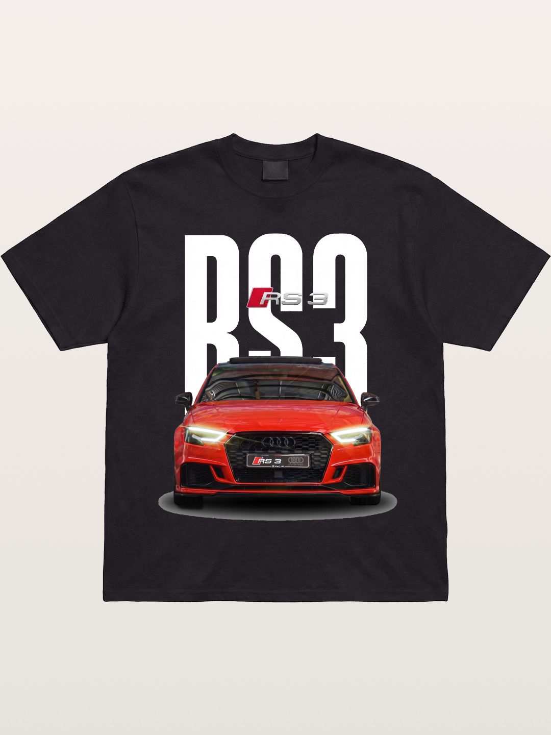 Audi RS3 Red Performance Sedan Gildan T-shirt