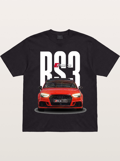 Audi RS3 Red Performance Sedan Gildan T-shirt