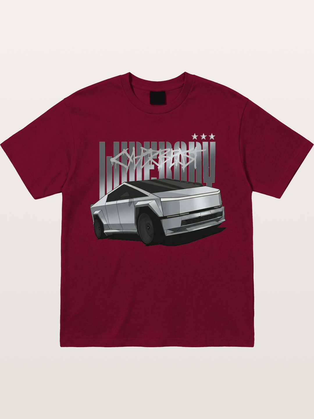 Cybertruck Graffiti Typography Gildan T-shirt