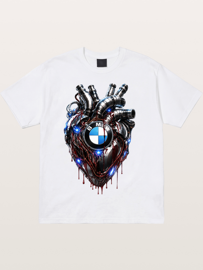 BMW Mechanical Heart Graphic Cotton T-shirt