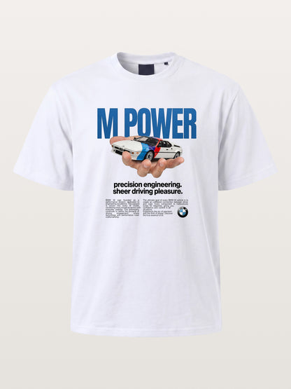 M Power Precision BMW Print Cotton T-shirt