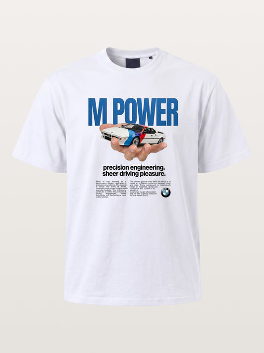 M Power Precision BMW Print Cotton T-shirt