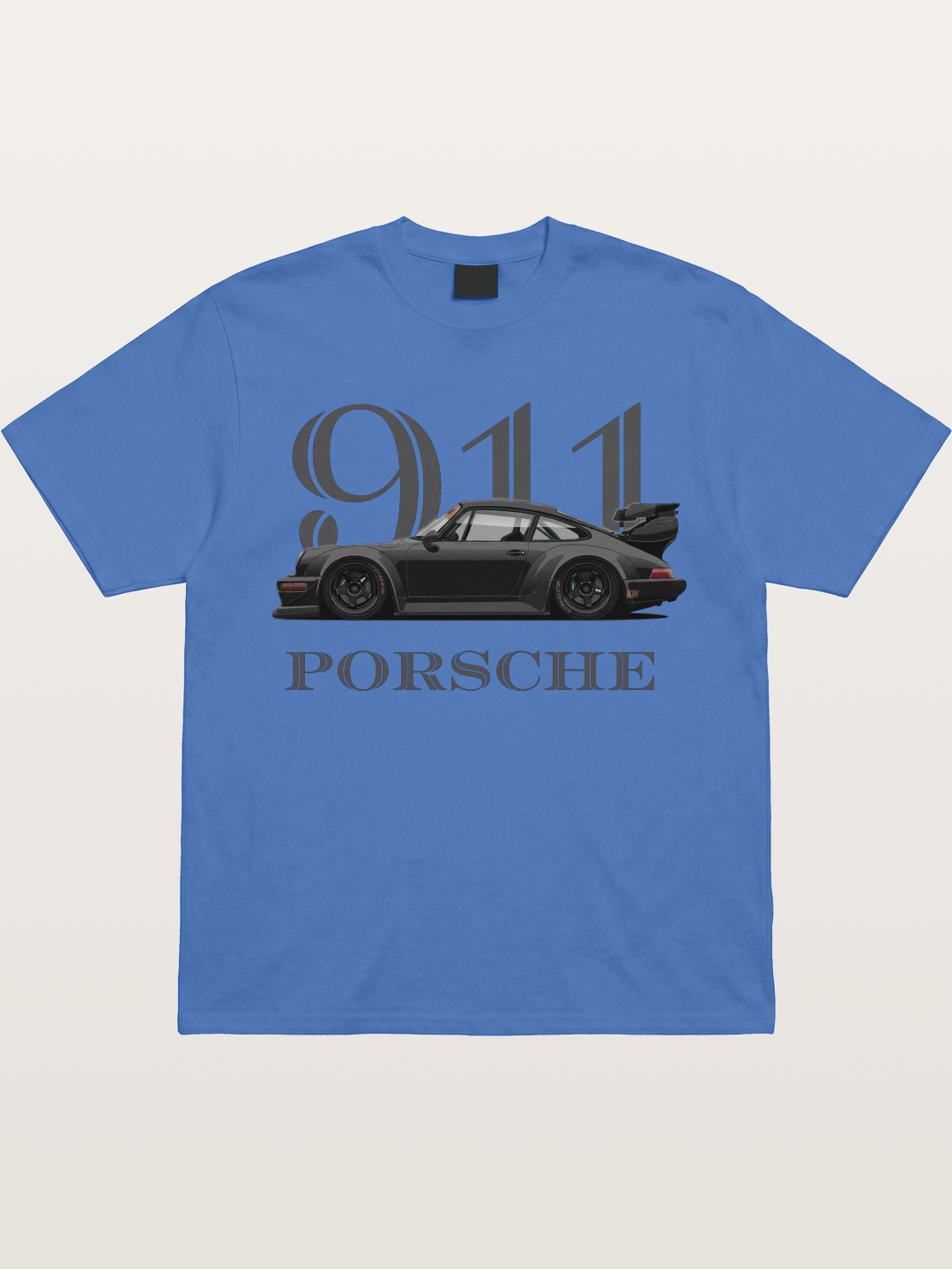 Porsche 911 Widebody Black Sports Car Gildan T-shirt