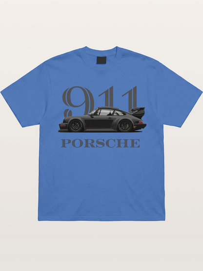 Porsche 911 Widebody Black Sports Car Gildan T-shirt