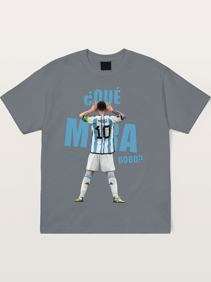 Messi ?Qu¡§| Mir¡§¡é Bobo Argentin Cotton T-shirt