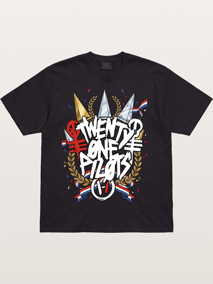 Twenty One Pilots Trophy Art Cotton T-shirt