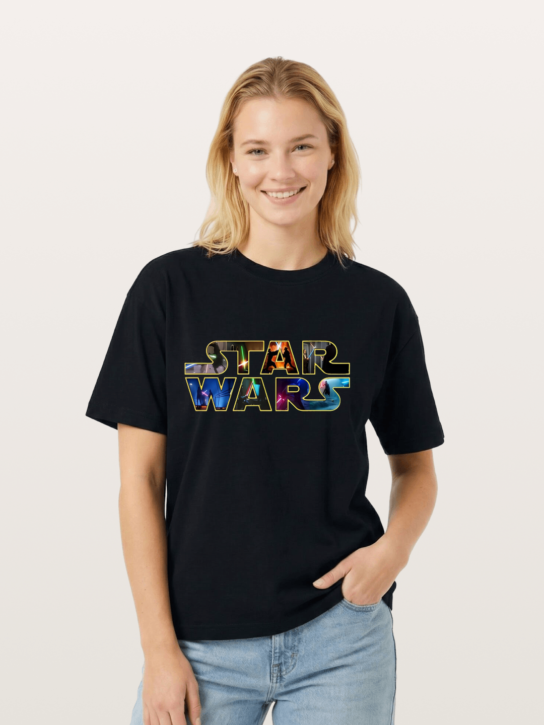 Star Wars Classic Logo Movie Gildan T-shirt