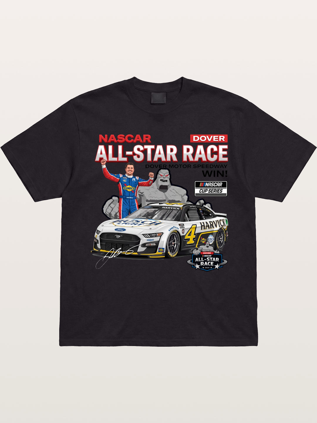 Kevin Harvick #4 Dover All-Star Win Gildan T-shirt