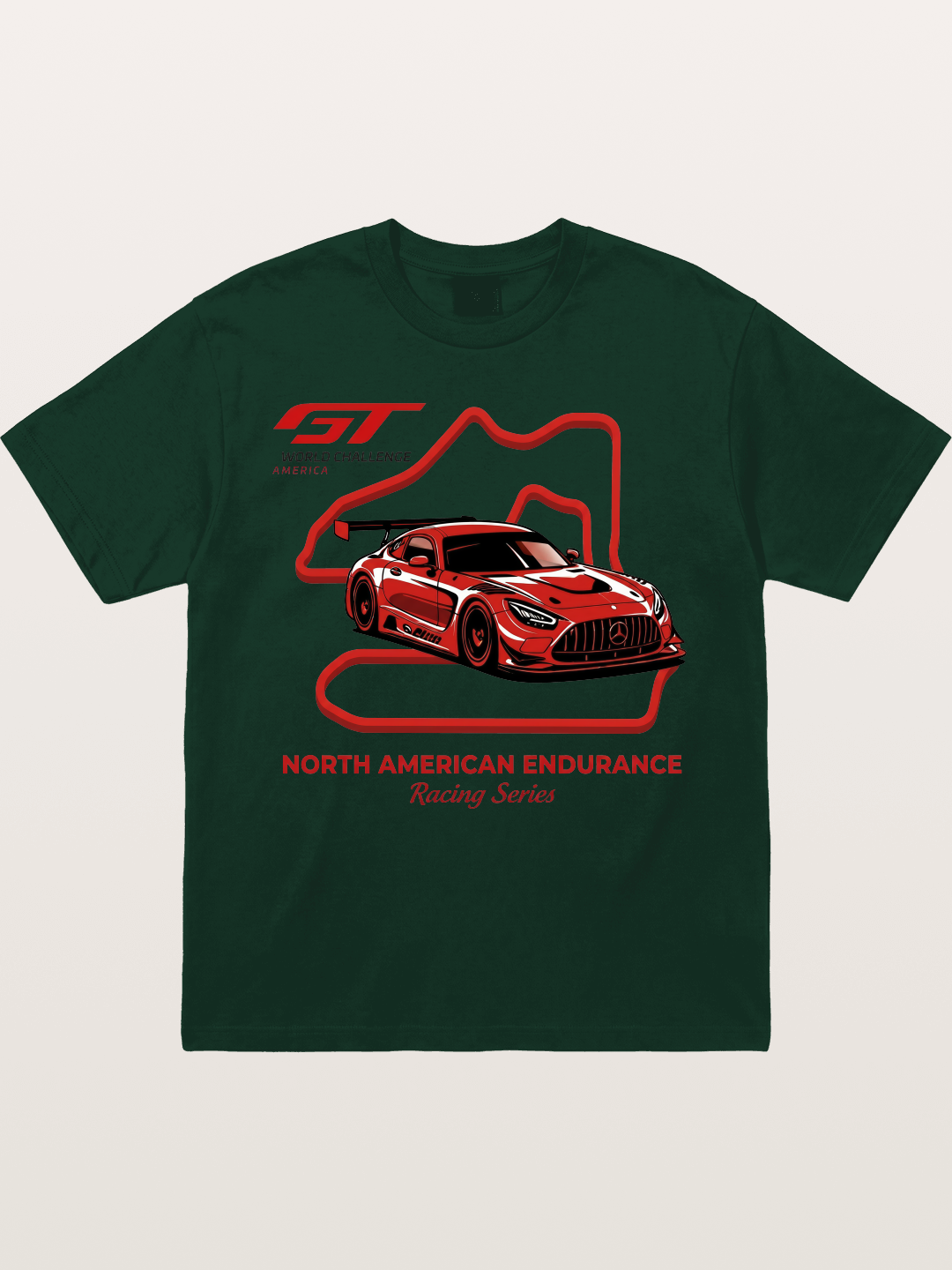 Mercedes AMG GT Race Track Art Gildan T-shirt
