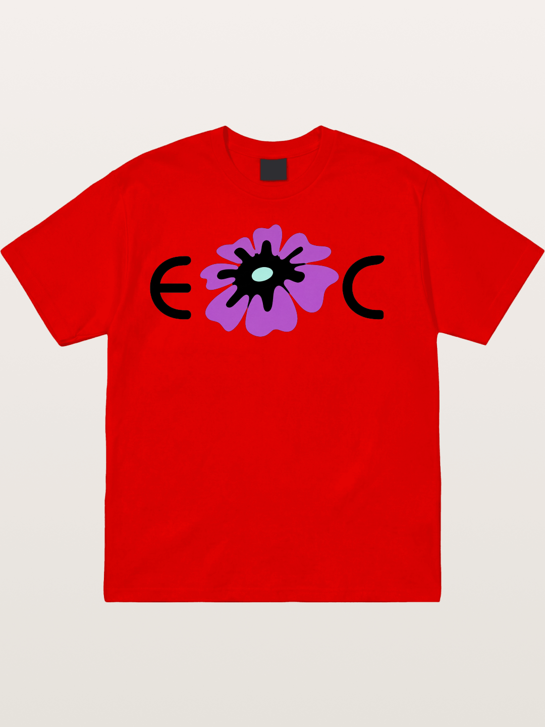 Purple EDC Daisy Silhouette Cotton T-shirt