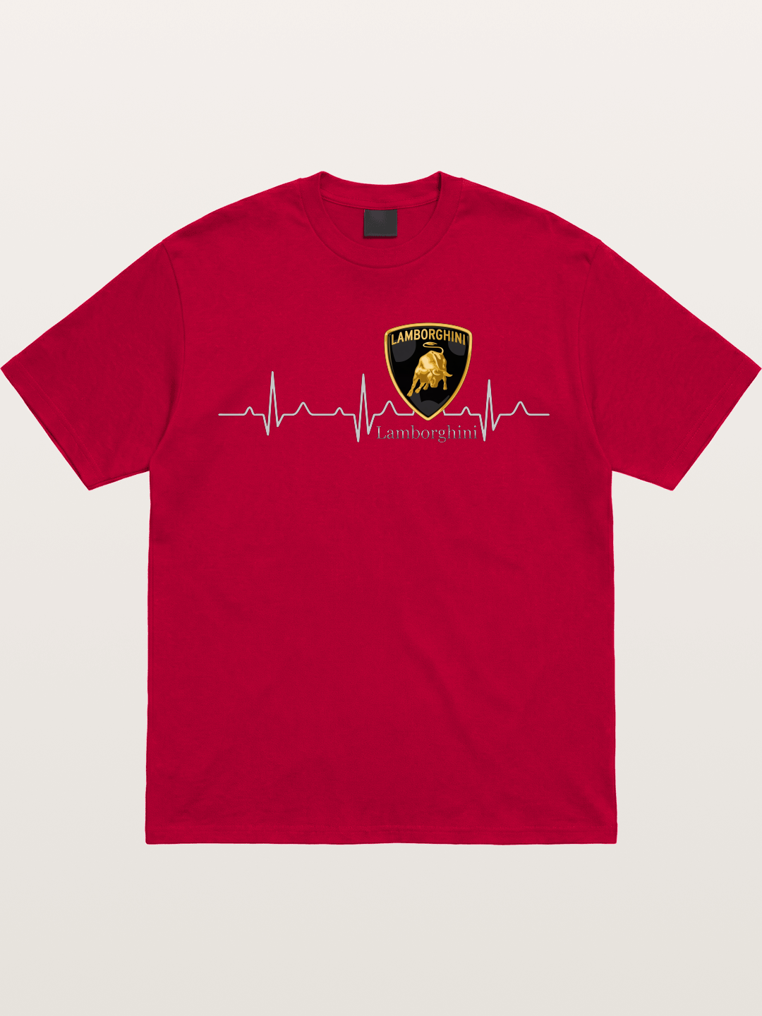 Lamborghini Heartbeat ECG Line Gildan T-shirt