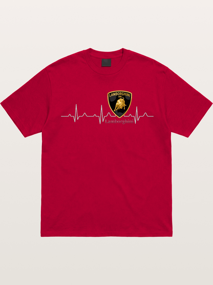 Lamborghini Heartbeat ECG Line Gildan T-shirt