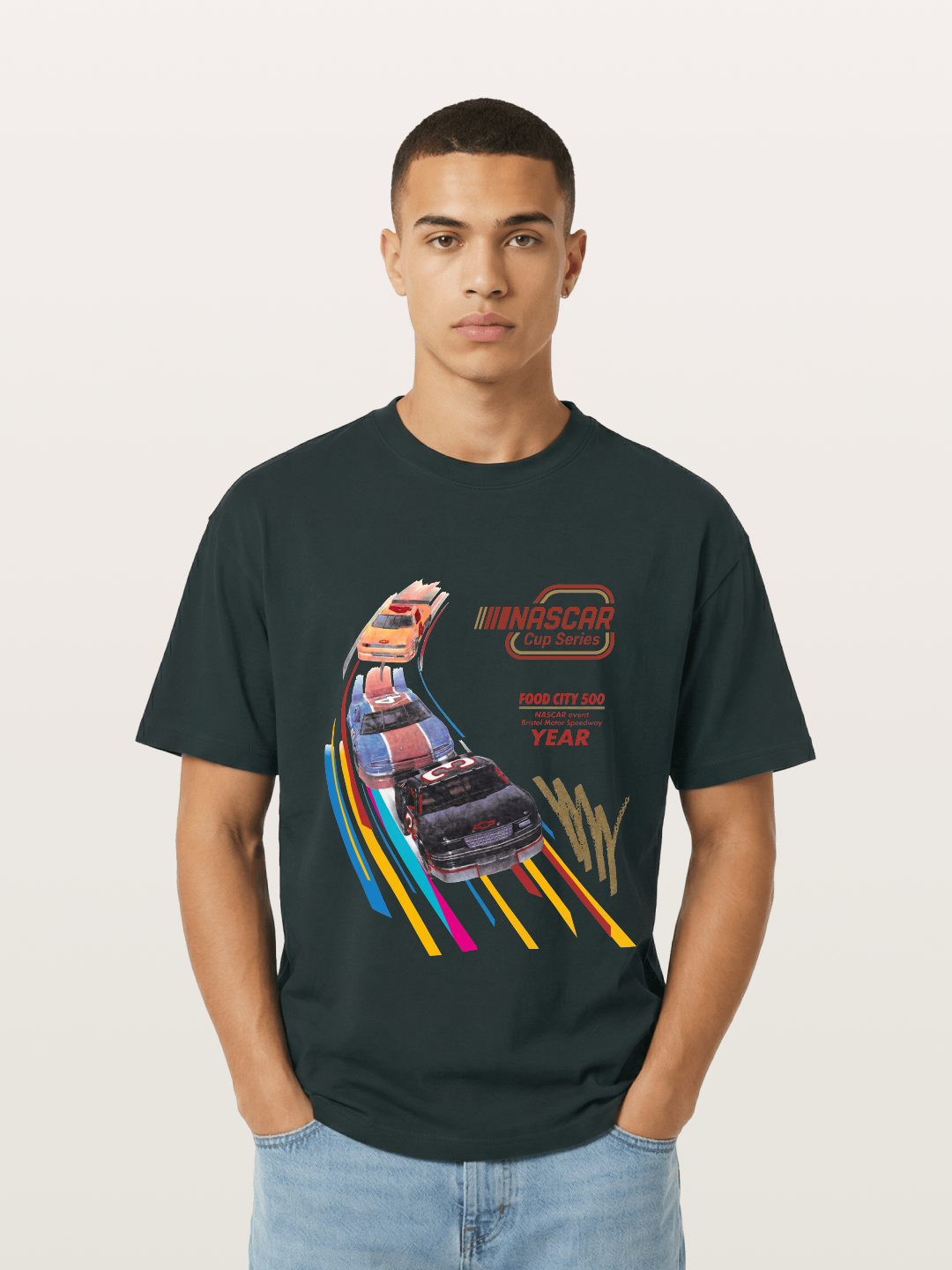 Vintage NASCAR Race Graphic Gildan T-shirt