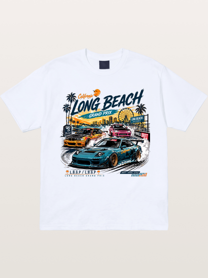 Long Beach Drift Racing Art Gildan T-shirt