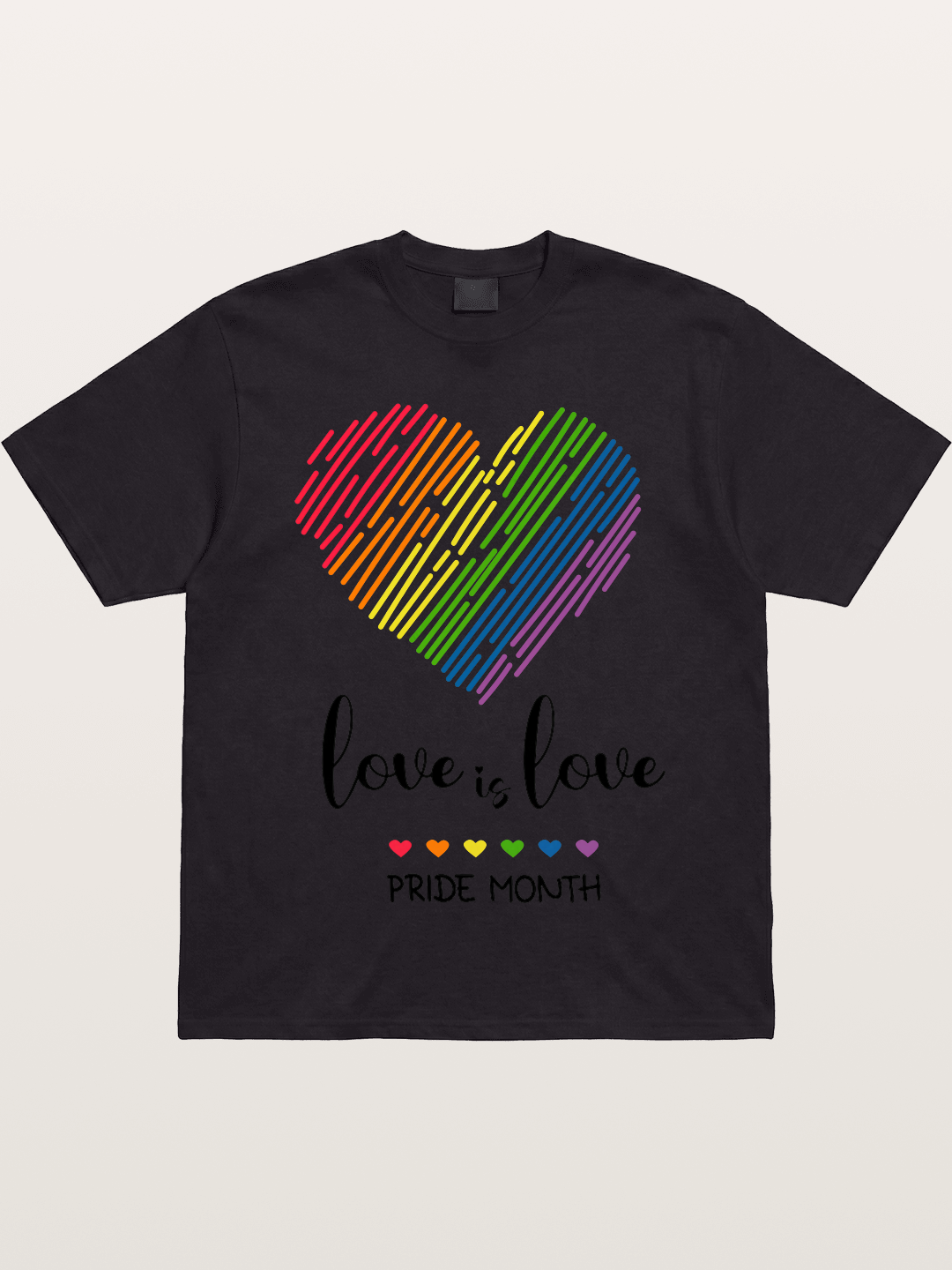 Pride Month Rainbow Heart Gildan T-shirt