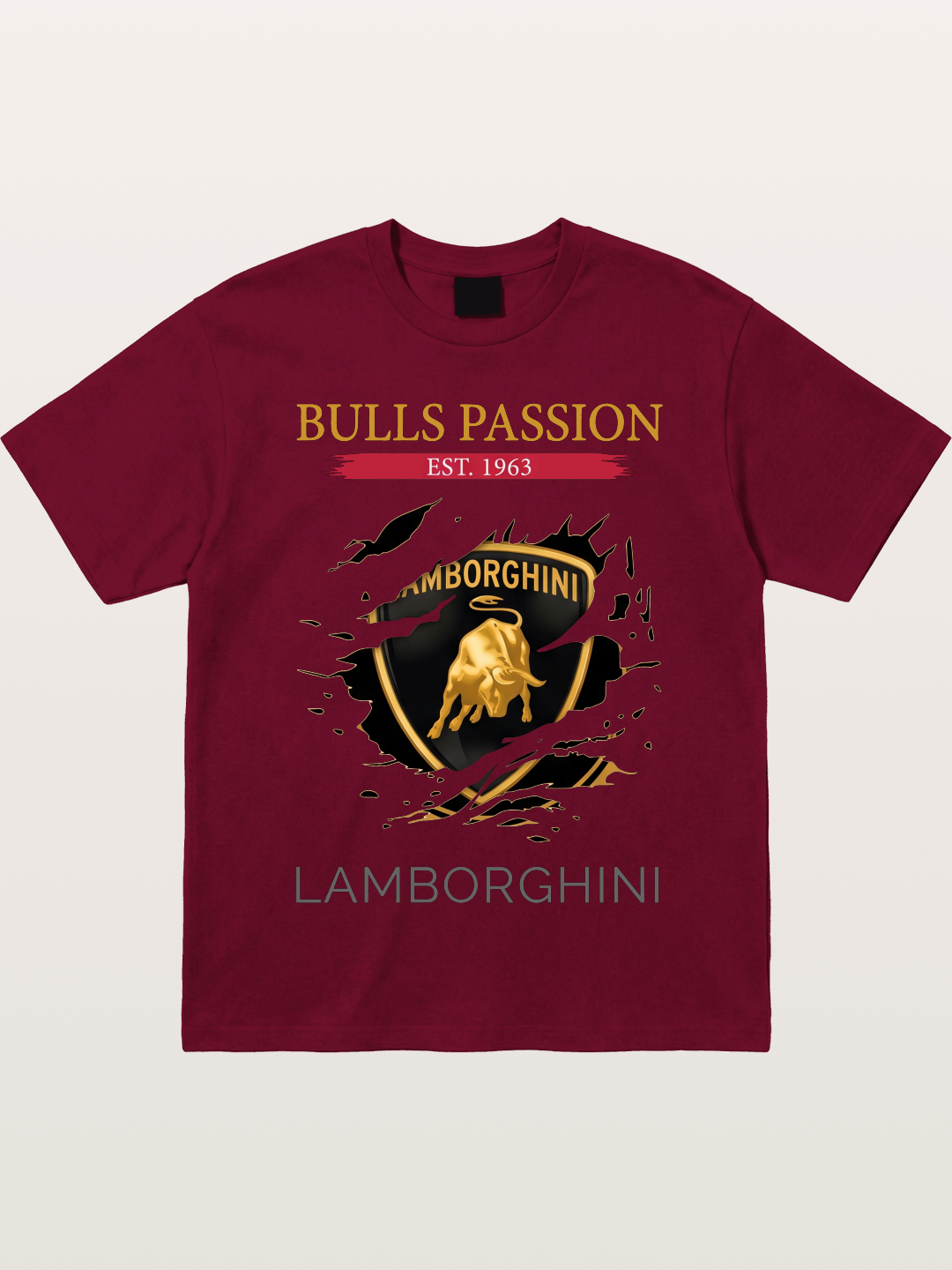 Lamborghini 1963 Tear Logo Gildan T-shirt