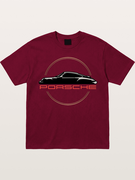 Porsche Silhouette Logo Art Gildan T-shirt
