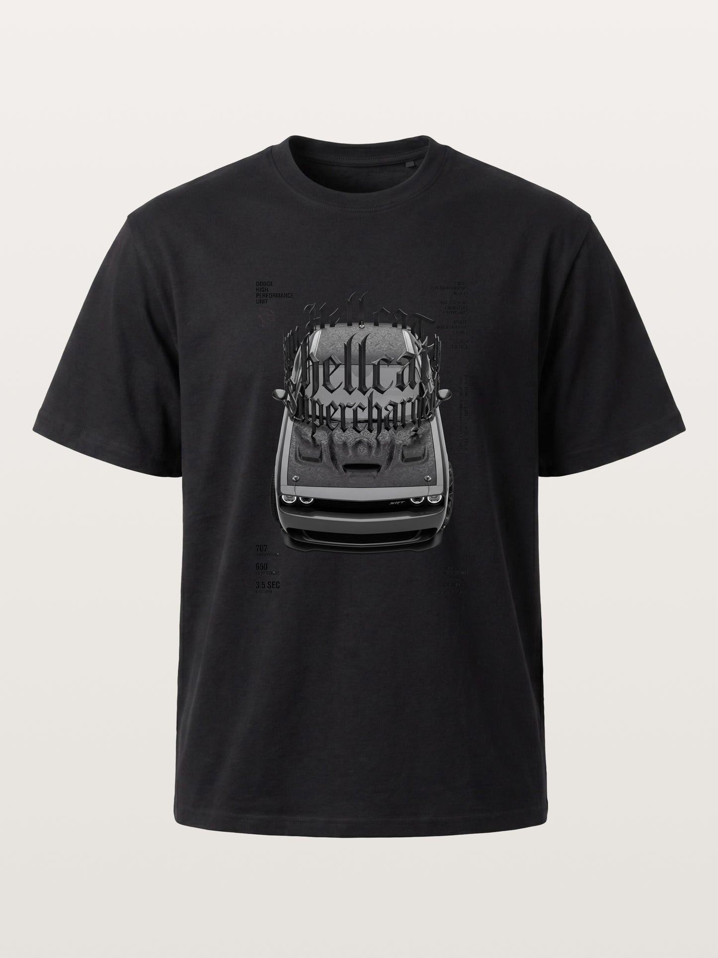 Gothic Hellcat Front View Print Gildan T-shirt