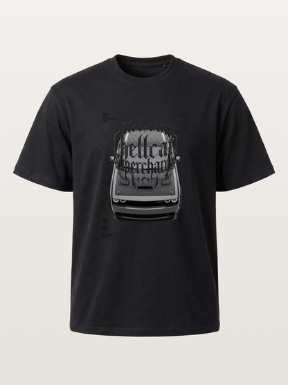 Gothic Hellcat Front View Print Gildan T-shirt
