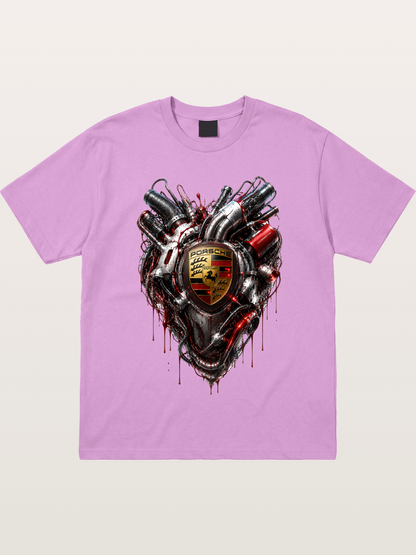 Porsche Mechanical Heart Art Gildan T-shirt