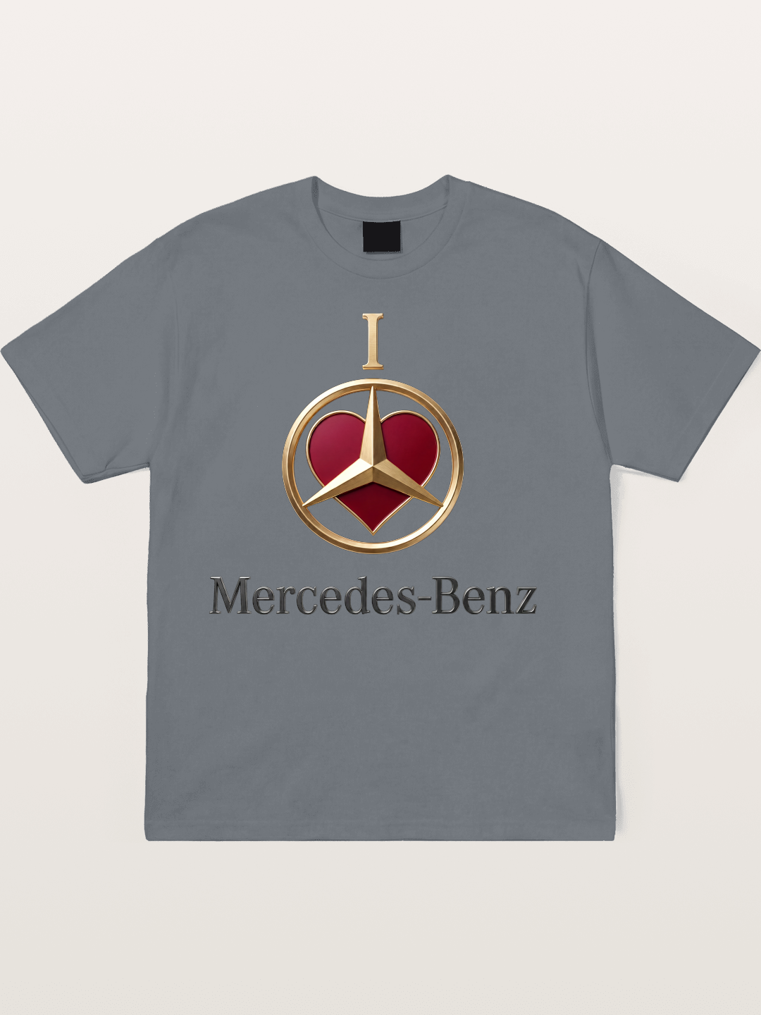 Mercedes Love Logo Art Cotton T-shirt