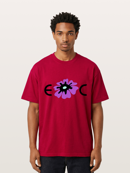 Purple EDC Daisy Silhouette Gildan T-shirt