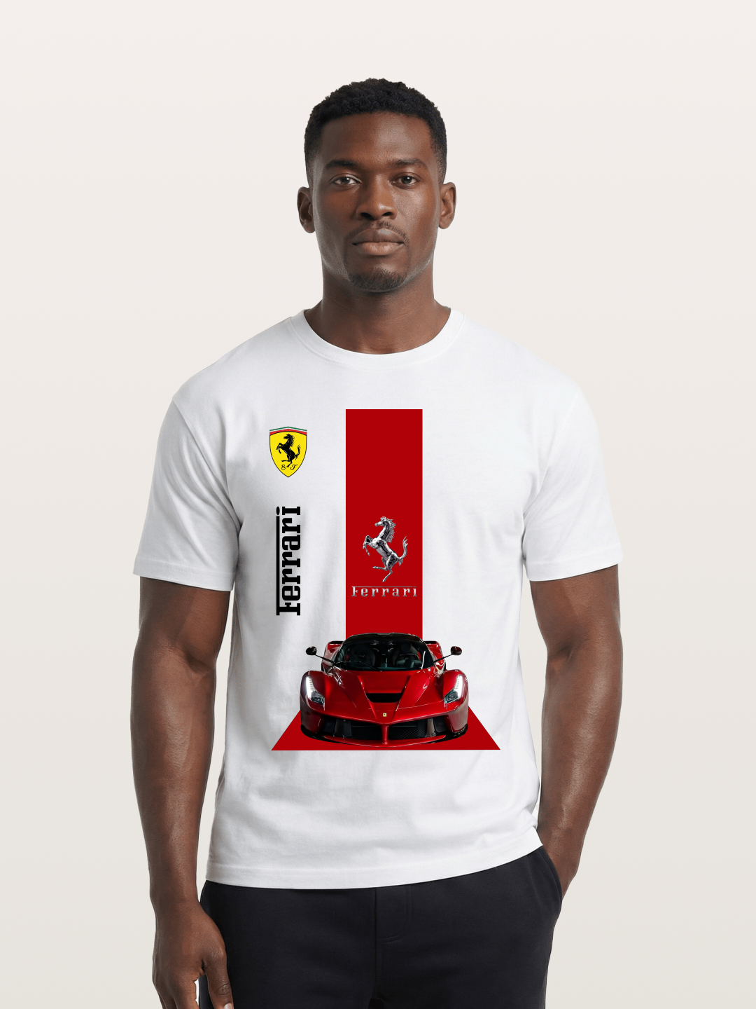Prancing Speed Cotton T-shirt