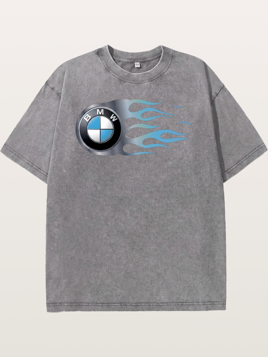 BMW Roundel With Blue Flame Washed T-shirt