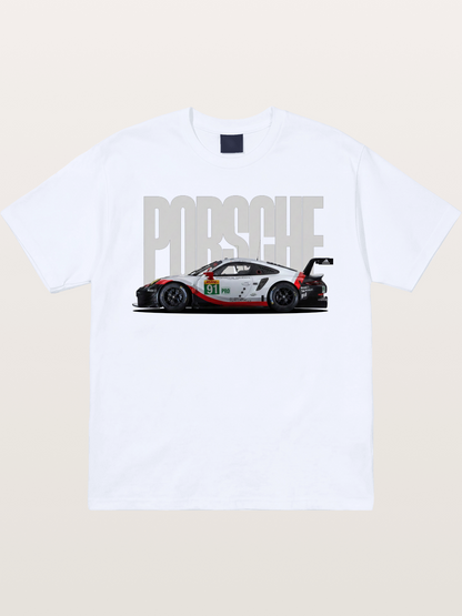 Porsche 911 Race Livery Poster Gildan T-shirt