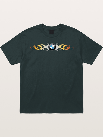 BMW Roundel Flame Stripe Gildan T-shirt