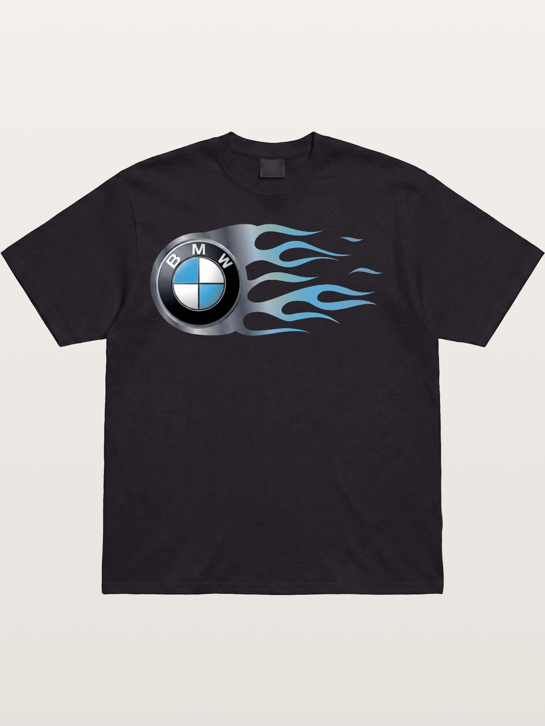 BMW Roundel With Blue Flame Cotton T-shirt