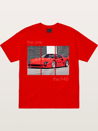 Ferrari F40 The One Split Panels Cotton T-shirt