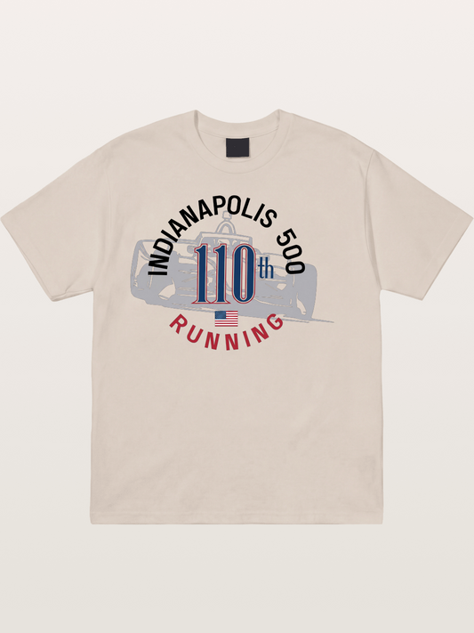 Indy 500 110th Anniversary Emblem Cotton T-shirt