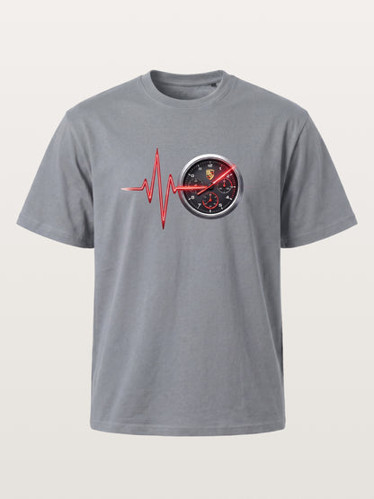Heartbeat Line Porsche Dash Gauge Gildan T-shirt