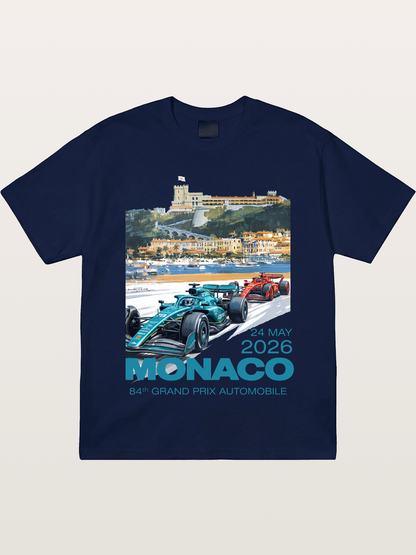 2026 Monaco Grand Prix Race Cars Scene Gildan T-shirt