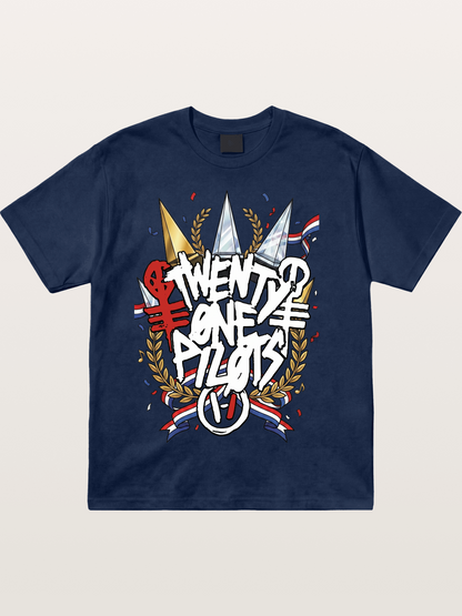 Twenty One Pilots Trophy Art Cotton T-shirt