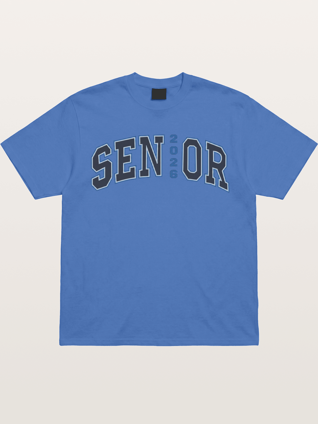 Senior 2026 Varsity Style Text Gildan T-shirt