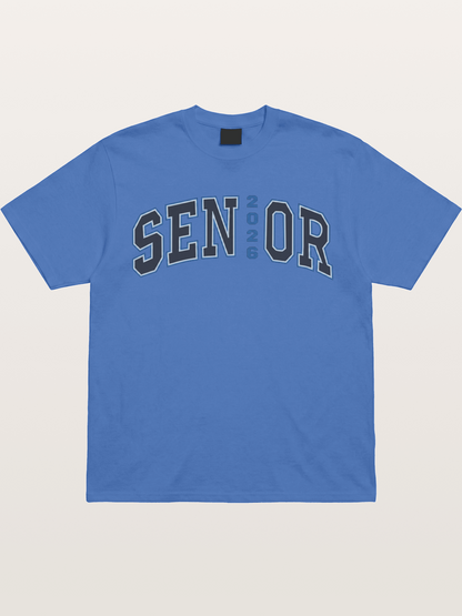 Senior 2026 Varsity Style Text Gildan T-shirt