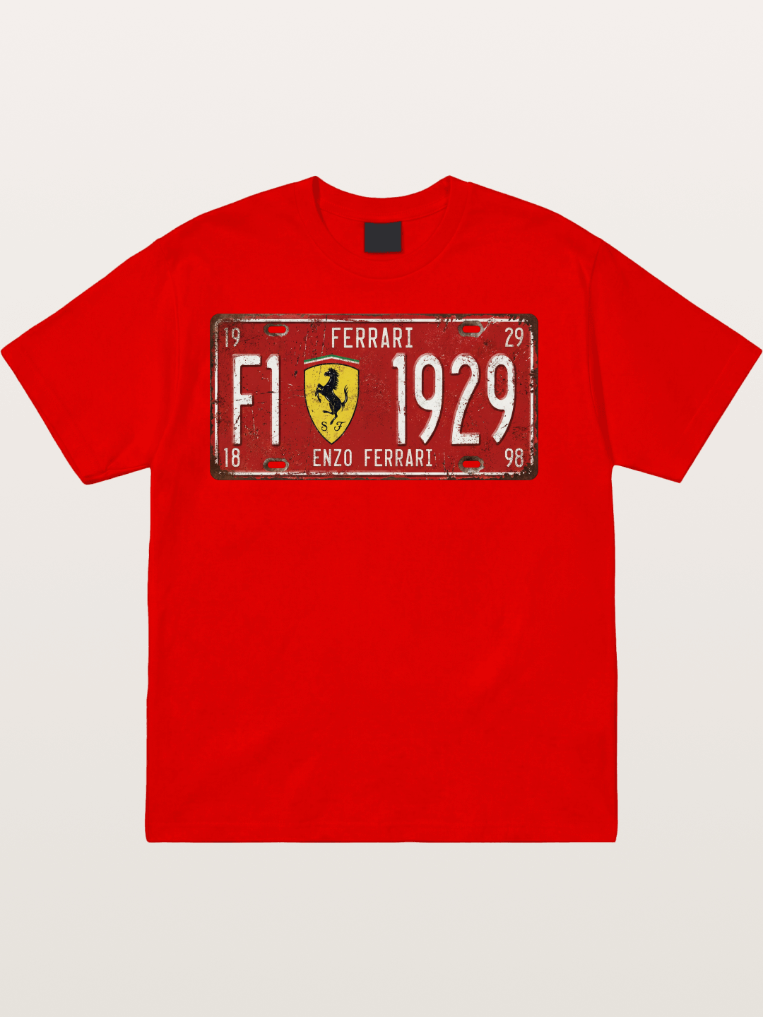 license plate Cotton T-shirt