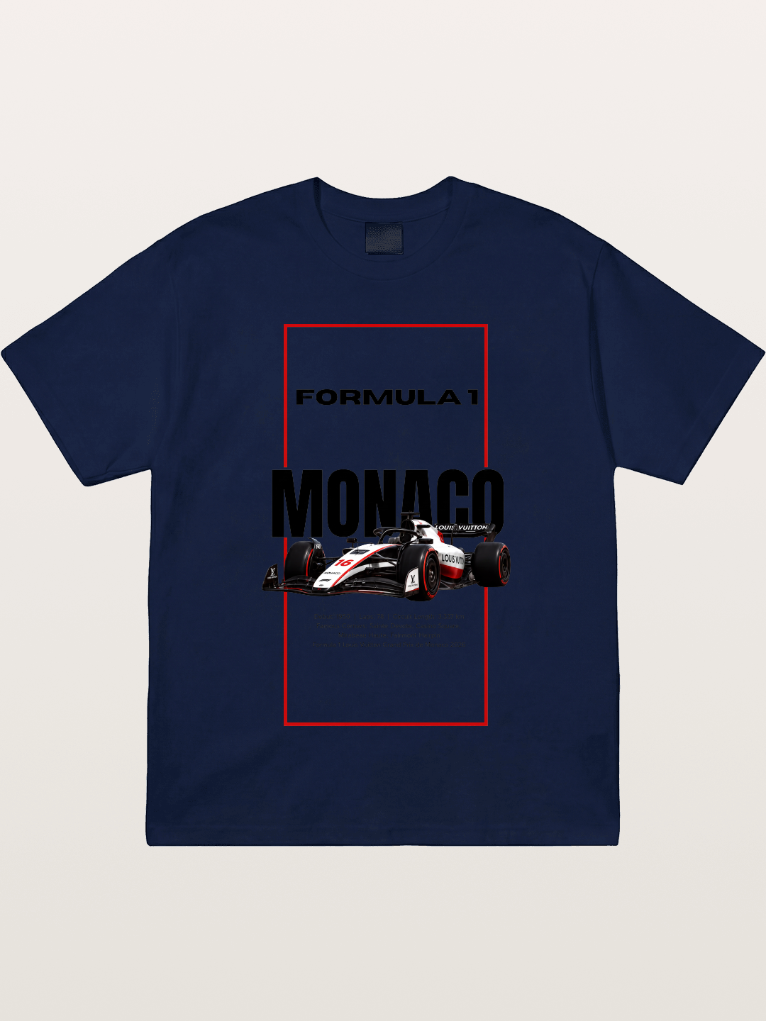 Monaco F1 Minimal Typography Gildan T-shirt