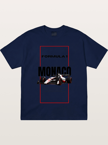 Monaco F1 Minimal Typography Gildan T-shirt