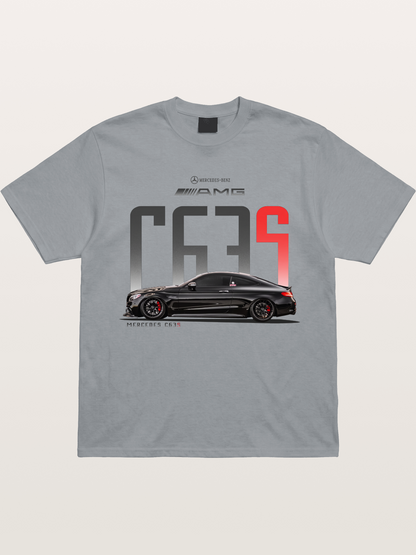 C63S AMG Black Mercedes Sports Car Gildan T-shirt
